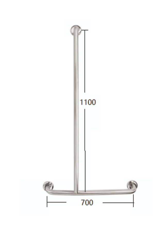 Matte Black TPG19L Shower Rail
