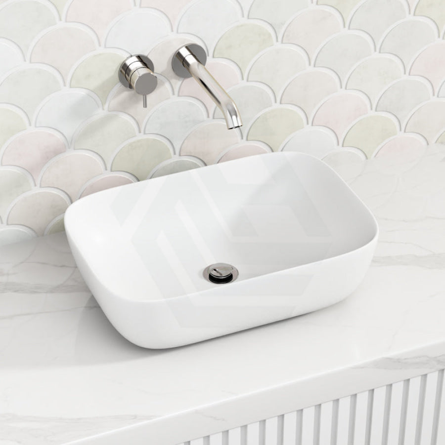 Kheub Feather Edge Gloss Cararra Marble Rectangle Small