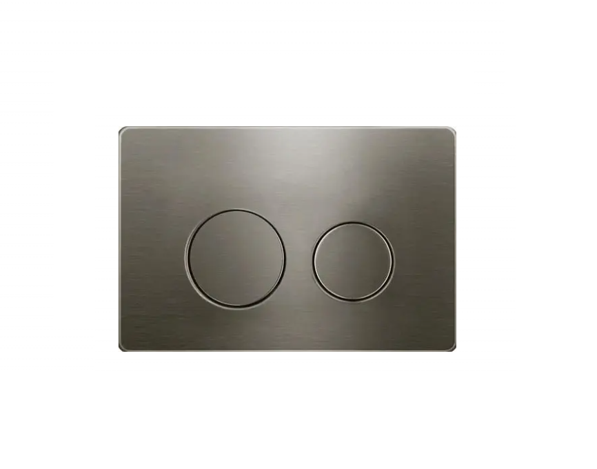 GUNMETAL INWALL CISTERN BUTTON - stainless material