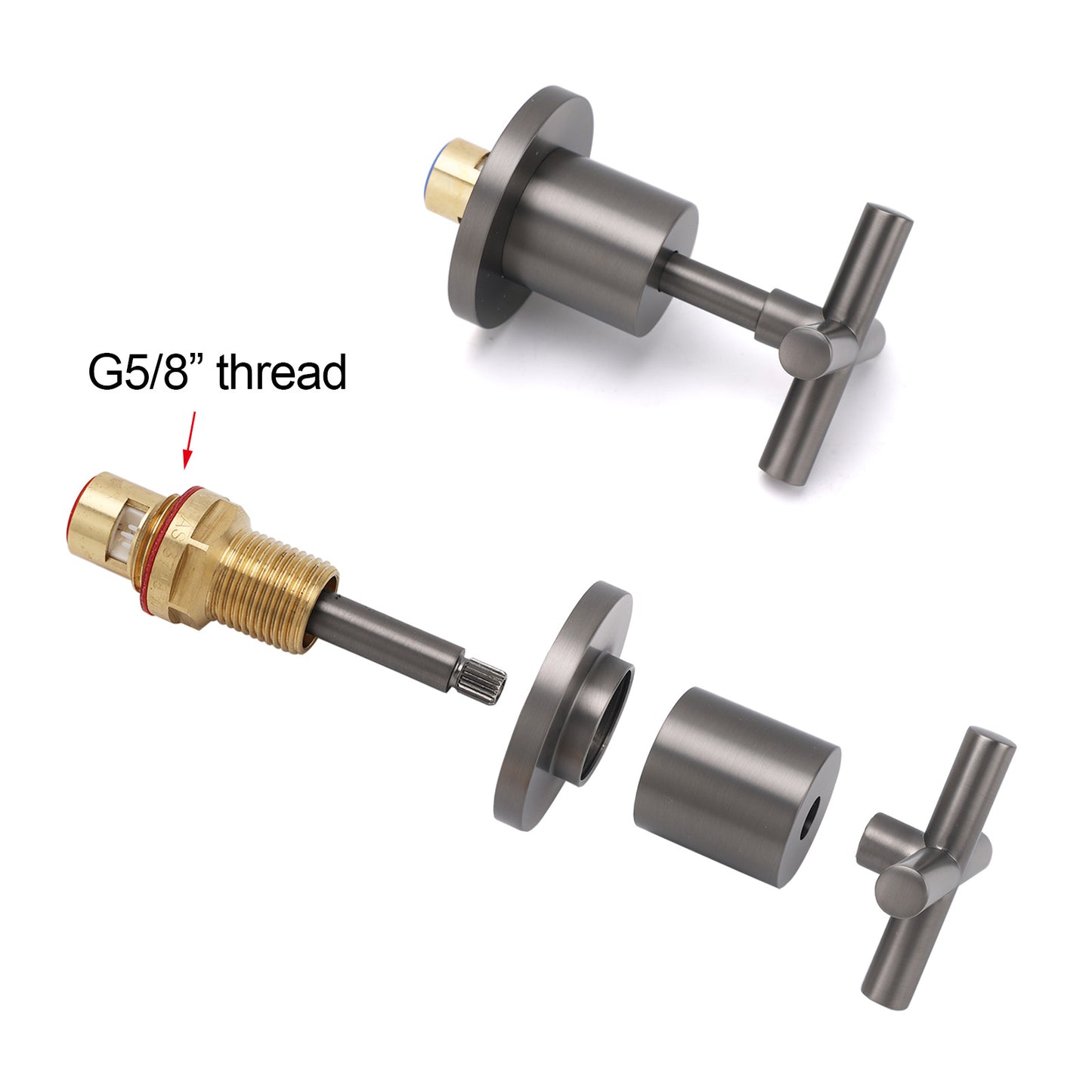 Cross Hot & Cold 1/4 Turn Tapware Handles - Available in 5 Colours