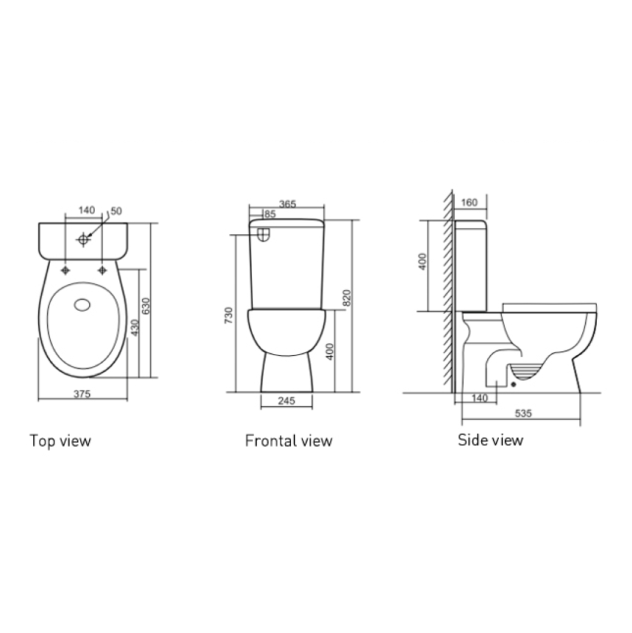 MOBI-III RIMLESS CLOSE COUPLED ZENMO