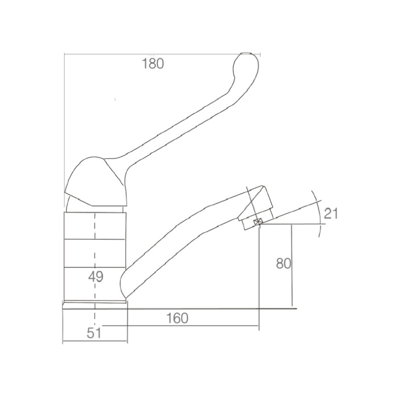 MOBI CARE Swivel Basin Mixer RRP Incl. GST