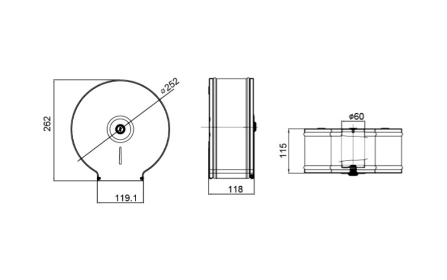 MOBI Toilet Roll Dispenser