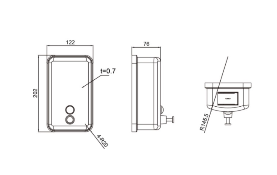 MOBI Soap Dispenser with Viewing Window