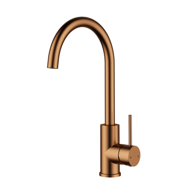 Nouveau Gooseneck Sink Mixer - Available in 6 colours