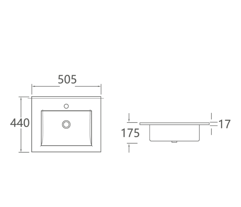 LOIS-II Insert Basin 505x440x175mm