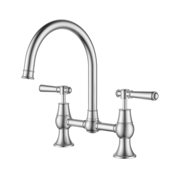 Victorian Bridge Kitchen Tap Set - Available in 4 Colours