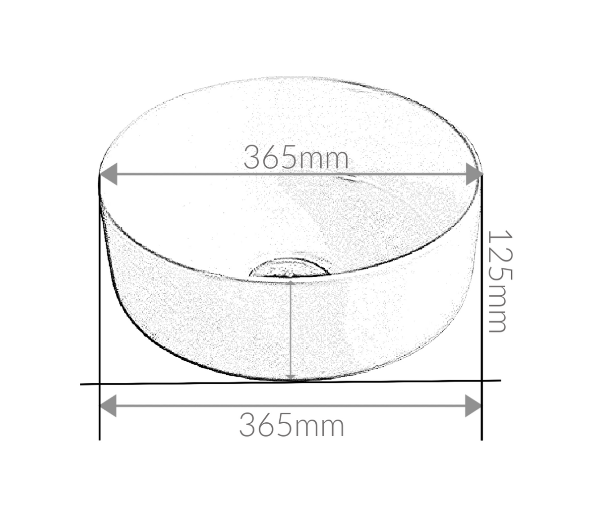 KHEUB FEATHER EDGE ROUND COMPACT 365*365*125