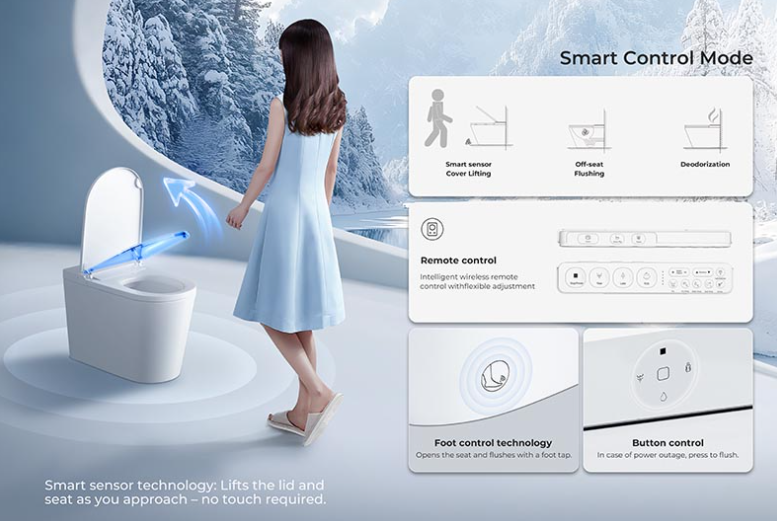 ZENMO IQ Compact Built-in Water Tank Smart Toilet