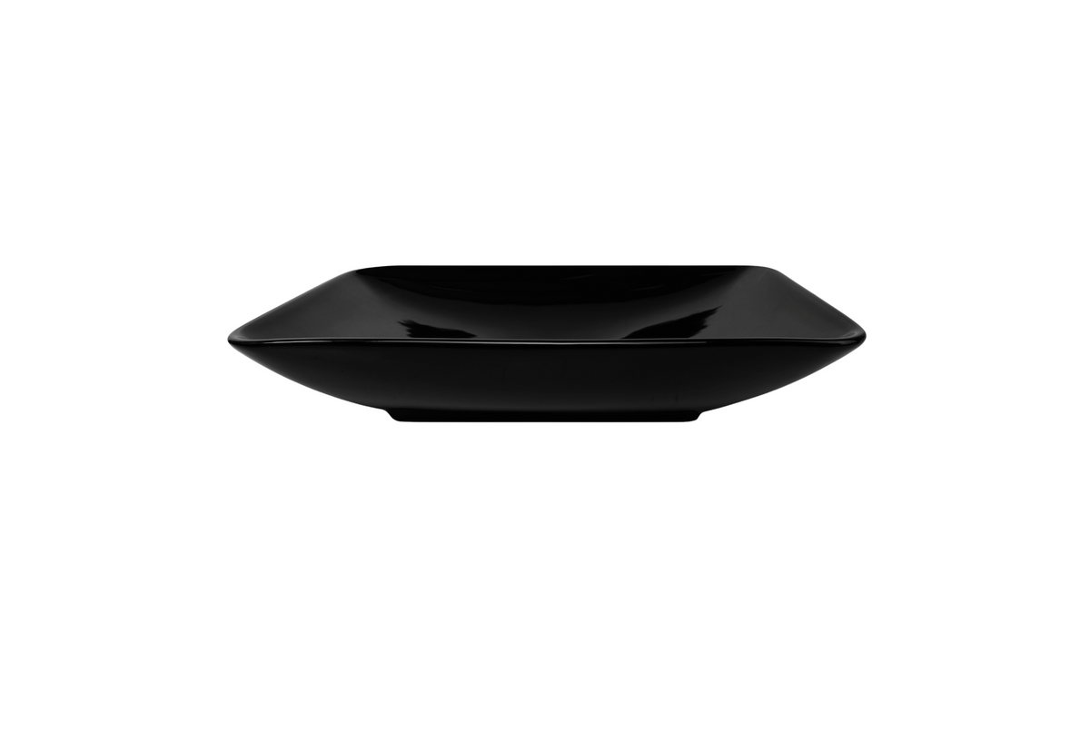 580*360*115 KROHLI Tapered Rectangle Black Gloss Ceramic Countertop Vanity Basin