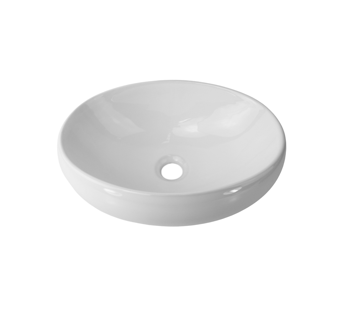 415*310*145 KROHLI BAUBLE RECTANGLE COMPACT WHITE GLOSS COUNTER BASIN