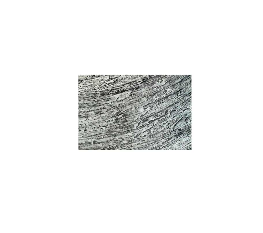 SATURN GREY 540*W360*165/105 Silvery Grey * Black Tapered Oval Tempered Glass Countertop Vanity Basin