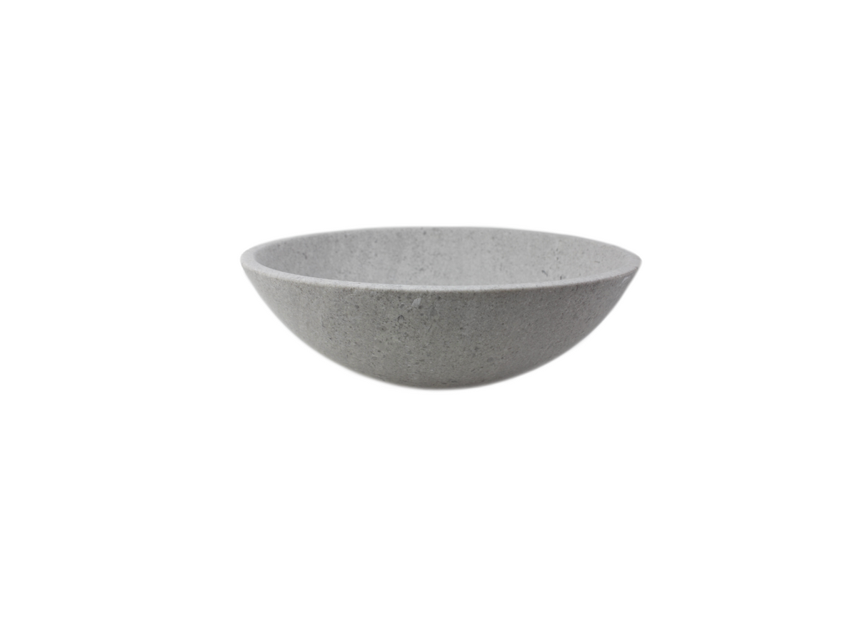 CEMENT MARBLE (MATTE) 420*140 Grey Round Marble Countertop Vanity Basin