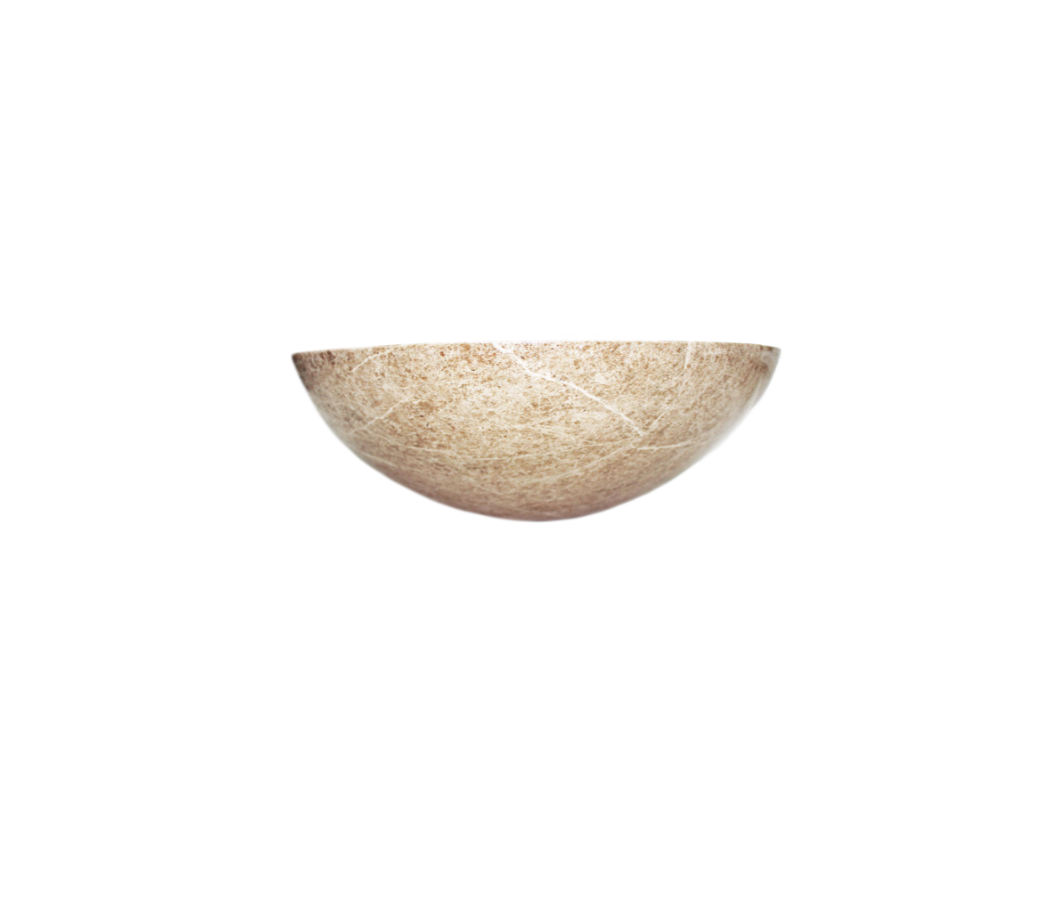 CRYSTAL 420*140 Turkey Emperador Light Brown & Cream Vein Round Countertop Vanity Basin