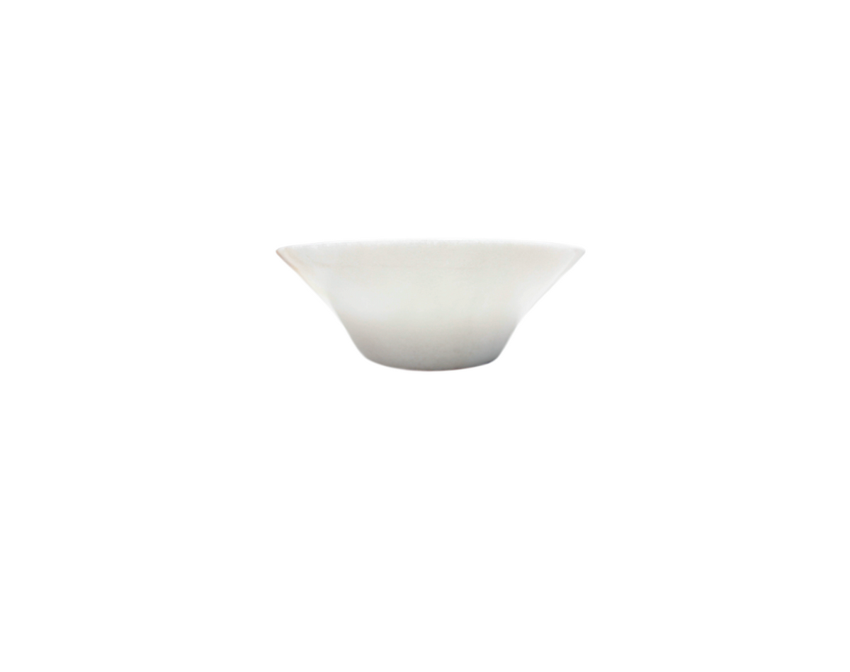 PURITY 420*140 Crystal White Vein Marble Round Tapered Cone Countertop Vanity Basin