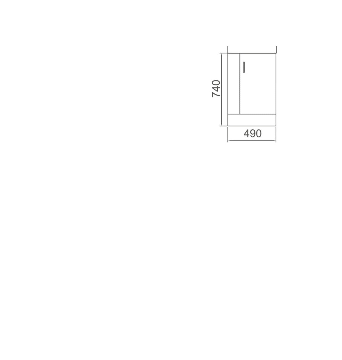 800mm FLOOR VANITY LIGHT OAK WITH CERAMIC TOP