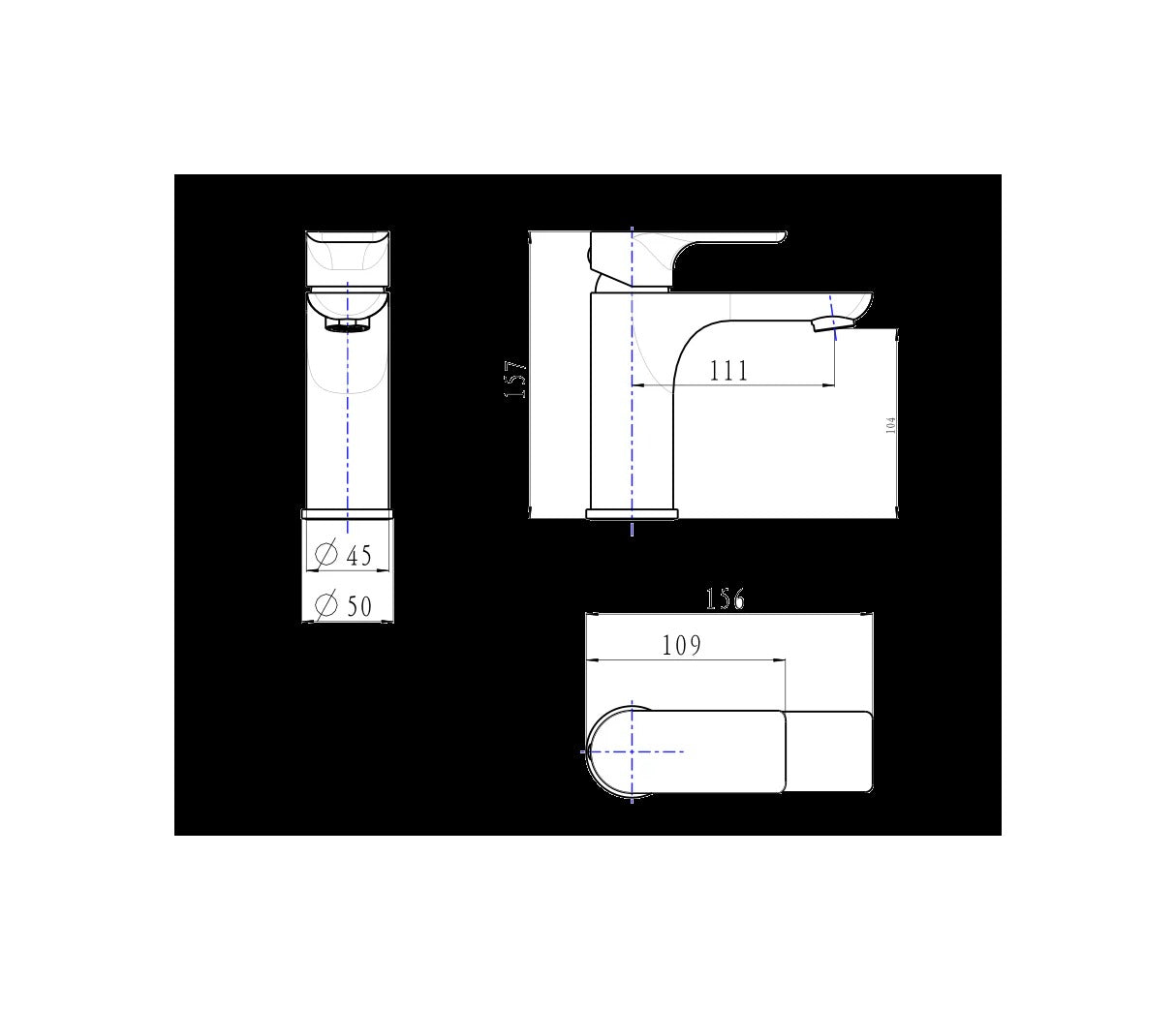 Short INDI Basin Mixer - Available in 4 colours