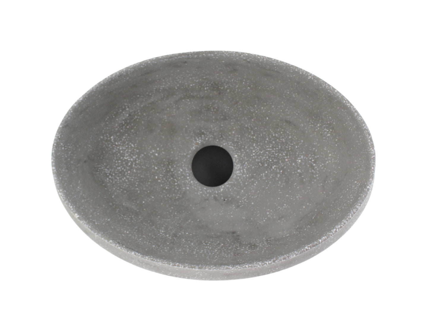 Kheub Terrazzo Oval Matte Stone Grey