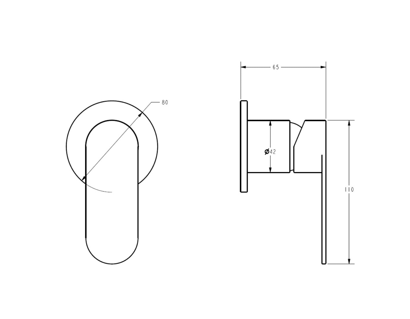 Esora Wall Mixer TRIM KIT - Available in 5 Colours