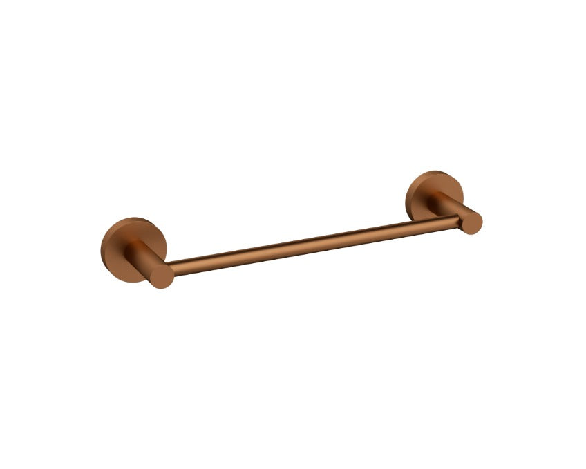 Nouveau Round Towel Rail Single 350mm - Available in 6 Colours