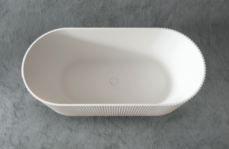 V GROOVE OVAL 1700 GLOSS WHITE