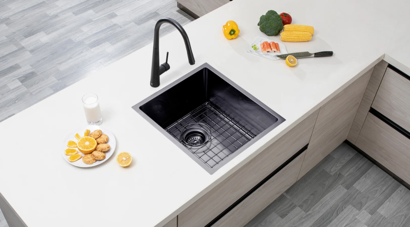 GUNMETAL STAINLESS STEEL 390 SINGLE BOWL SINK