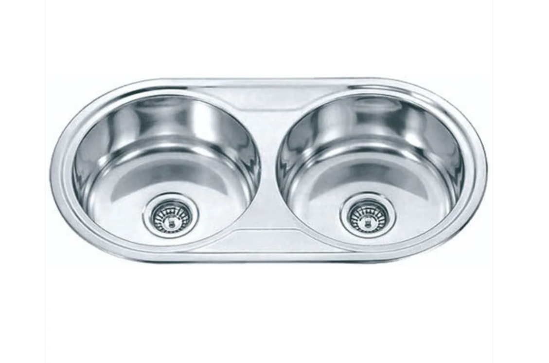 STAINLESS 890 DOUBLE BOWL SINK