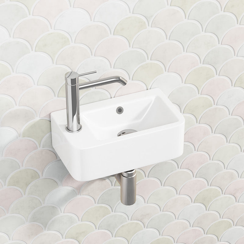 Krohli Wall Hung Rectangle Compact With Tap Provision