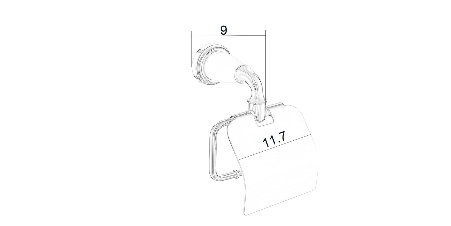 Traditional Sovereign Series Toilet Roll Holder Chrome - Available in 2 Colours