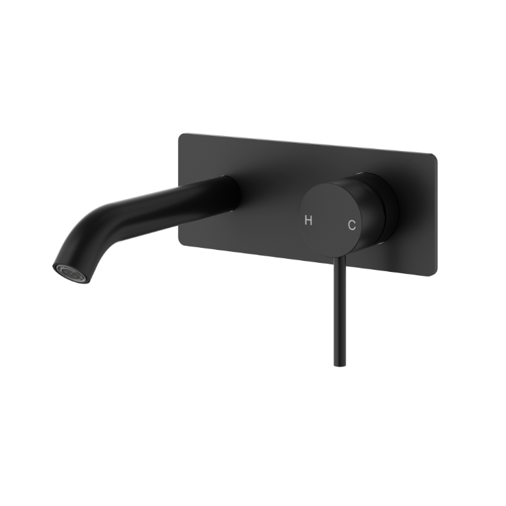 Nouveau 220mm Wall Mixer & Spout Trim Kit - Available in 5 colours