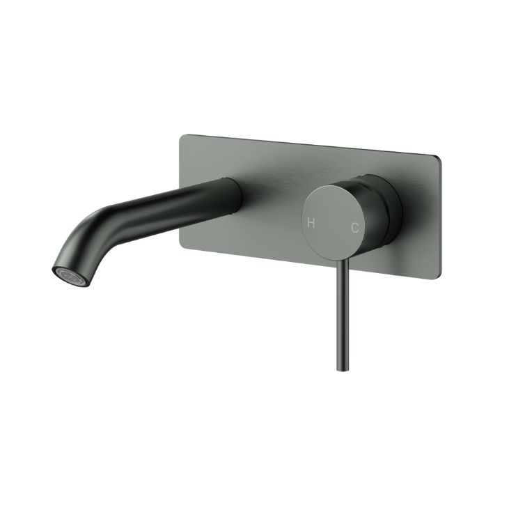 Nouveau 220mm Wall Mixer & Spout Trim Kit - Available in 5 colours