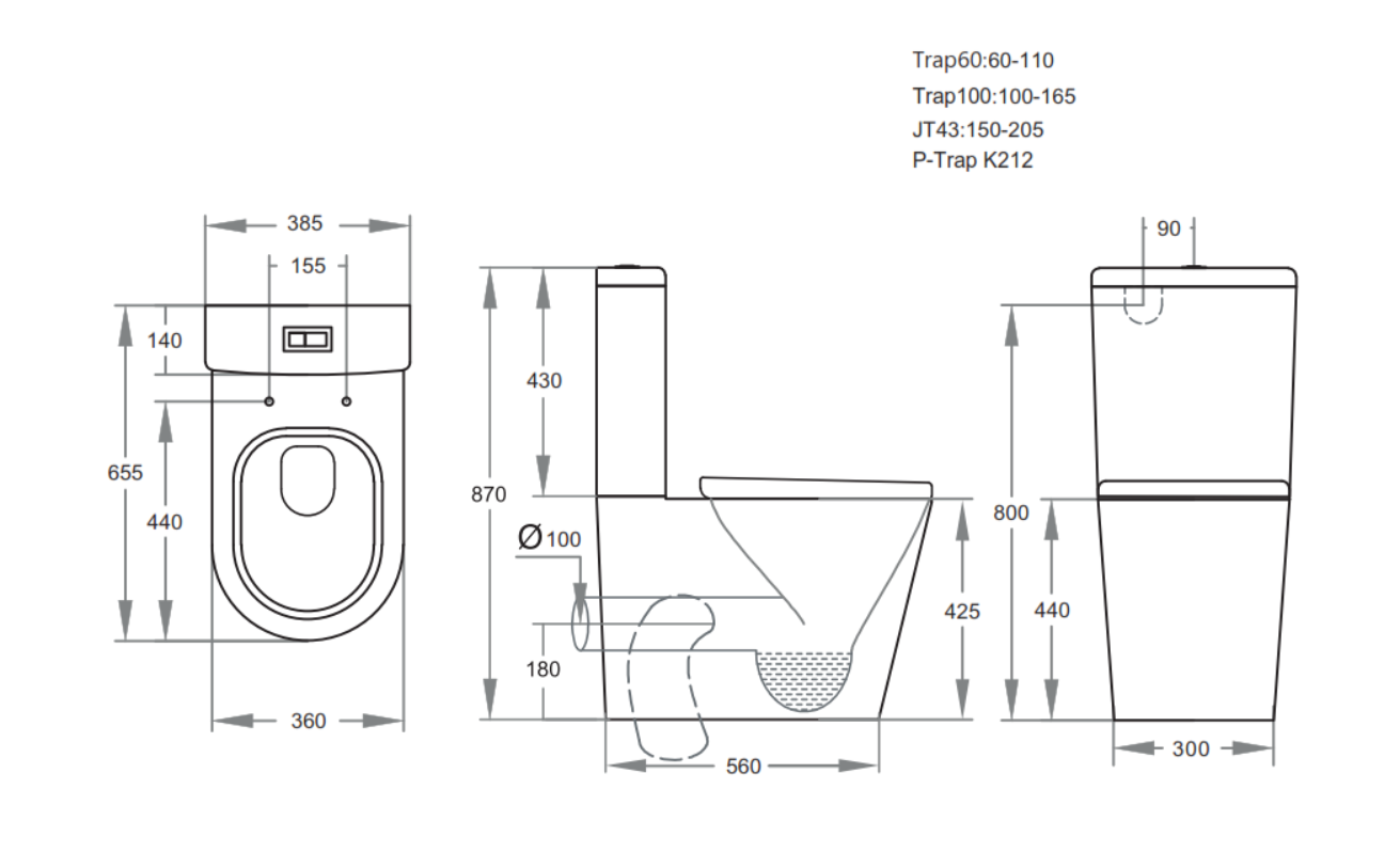 NEO MATTE WHITE RIMLESS TOILET