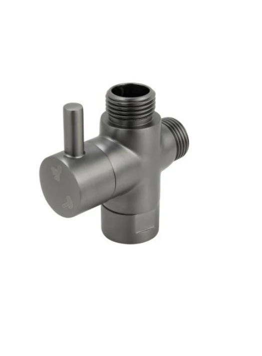 Gunmetal Toilet Bidet Spray Diverter Tee