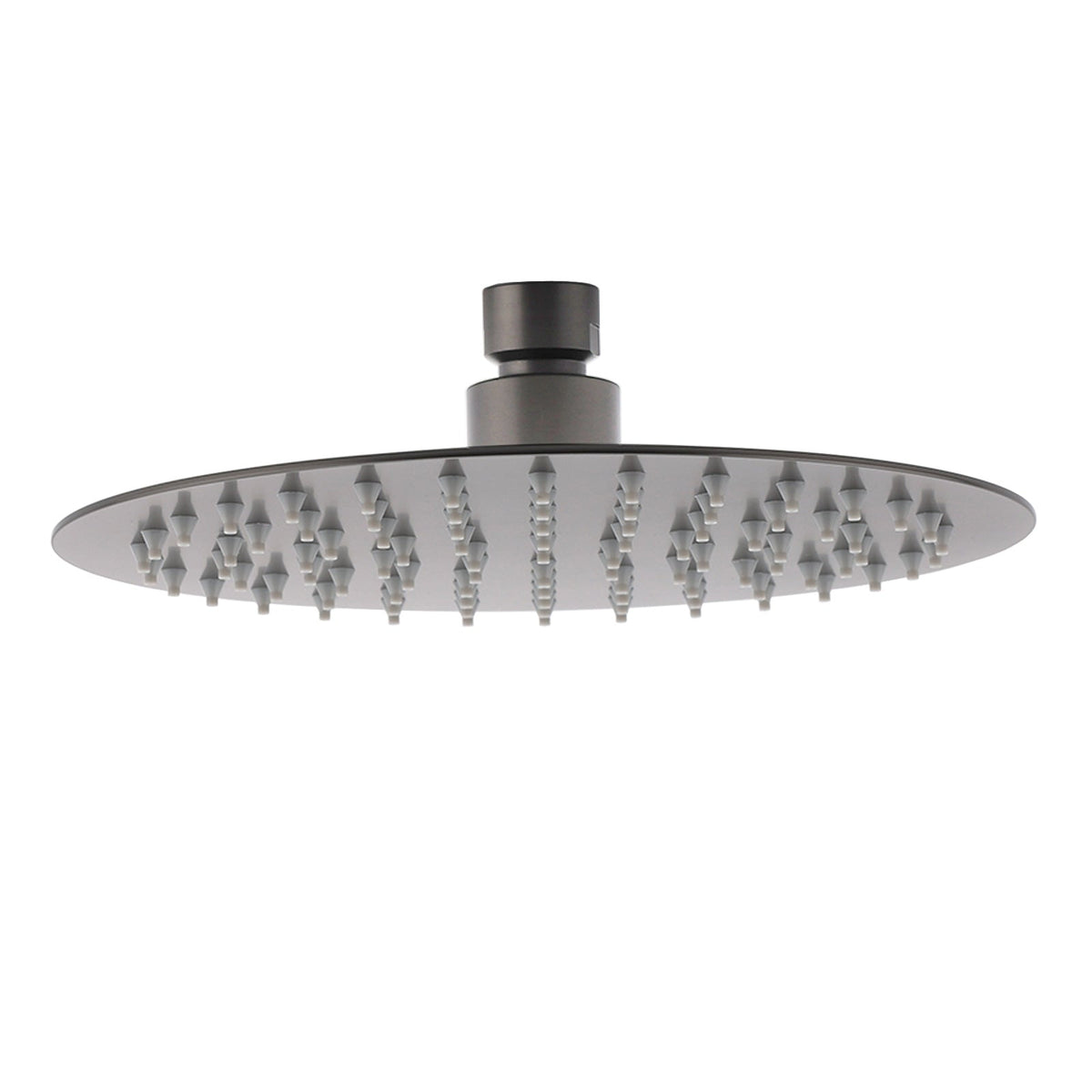 Round Half Shower Rail 200mm head - Available in 5 Colours with Rubber Hose