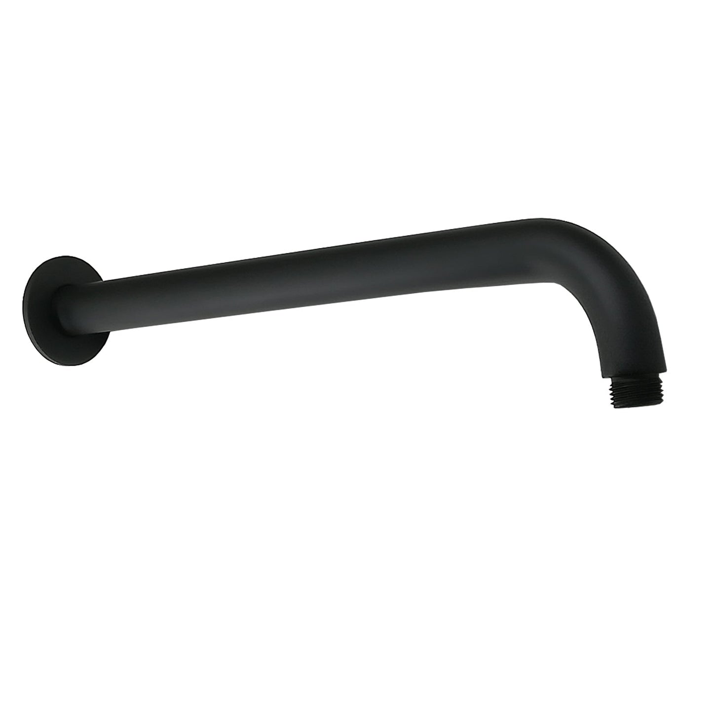 400mm Straight Curve Round Wall Shower Arm - Available in 6 Colours