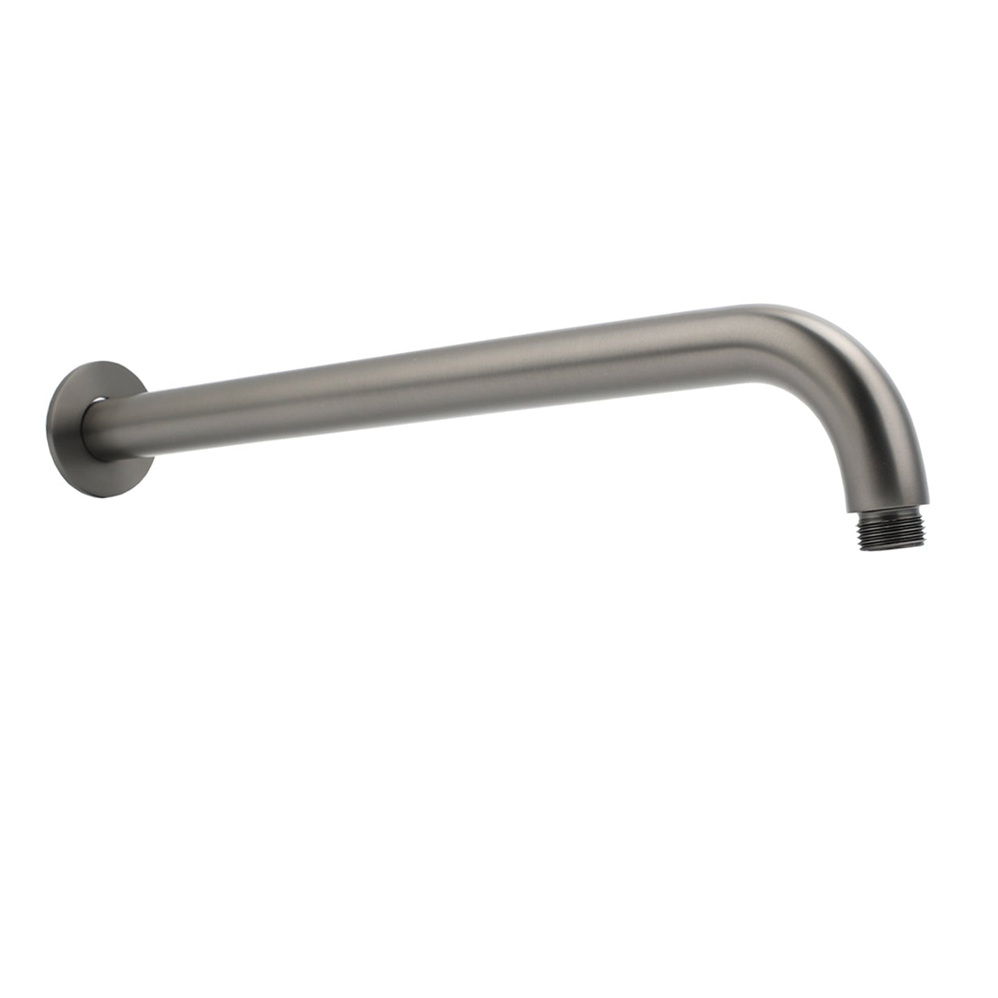 400mm Straight Curve Round Wall Shower Arm - Available in 6 Colours