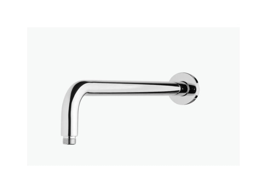 400mm Straight Curve Round Wall Shower Arm - Available in 6 Colours