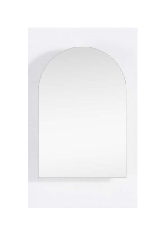 610 x 900mm Arch Shaving Cabinet Mirror Archive Matte Black