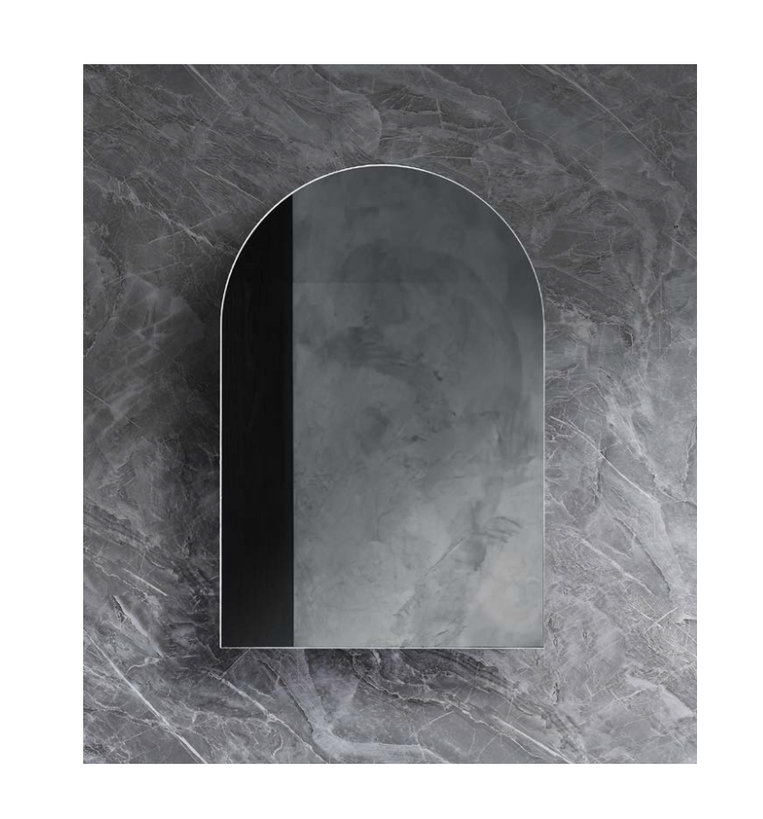 610 x 900mm Arch Shaving Cabinet Mirror Archive Prime Oak