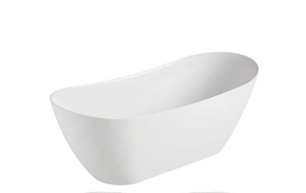 KHEUB SLUKA 1700 OVAL CURVE GLOSS WHITE NO OVERFLOW