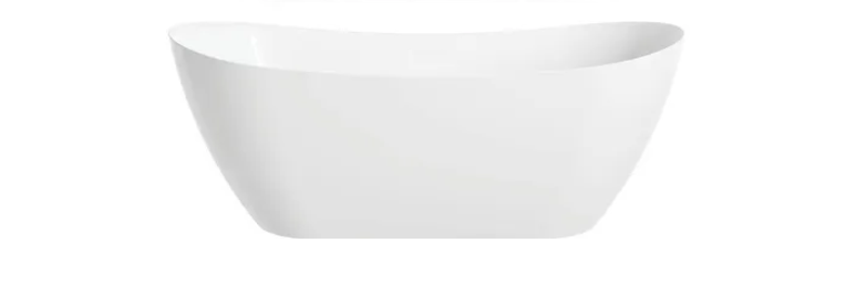 KHEUB SLUKA 1700 OVAL CURVE GLOSS WHITE NO OVERFLOW
