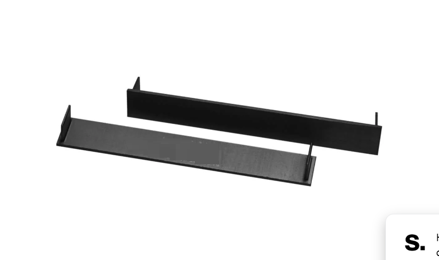 500mm Matte Black x 100mm x 14mm Grate