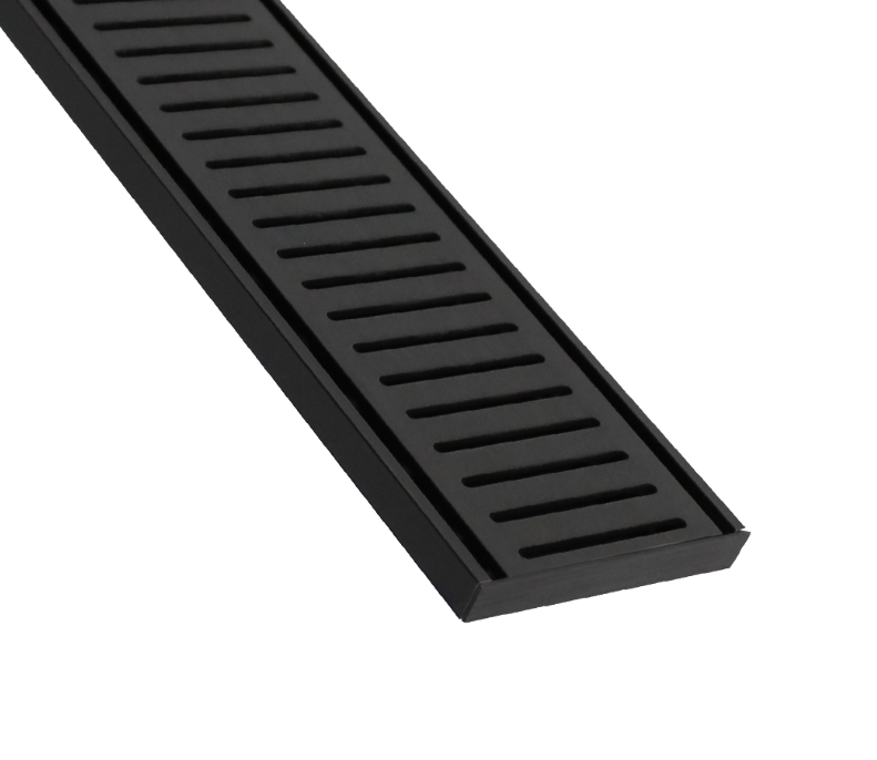 2000mm Matte Black x 100mm x 14mm Grate