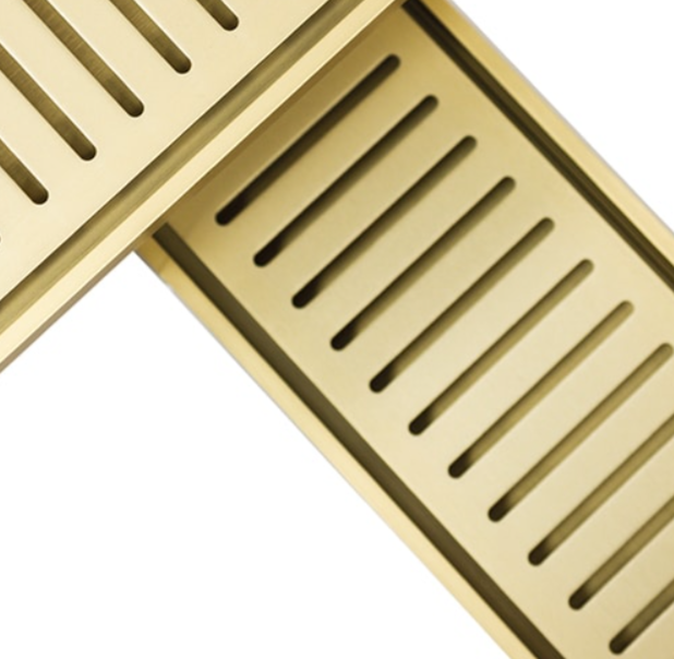 1700mm Brushed Gold x 100mm x 14mm Grate