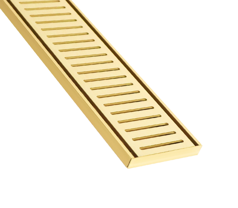 2500mm Brushed Gold x 100mm x 14mm Grate