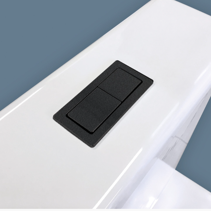 MATTE BLACK RECTANGLE CISTERN BUTTON for BIANCO-II/MILAN/ZENMO/VIVO-II/JAMIE/ACQUA-II/JESS-II/EXON ZENMO BRAND
