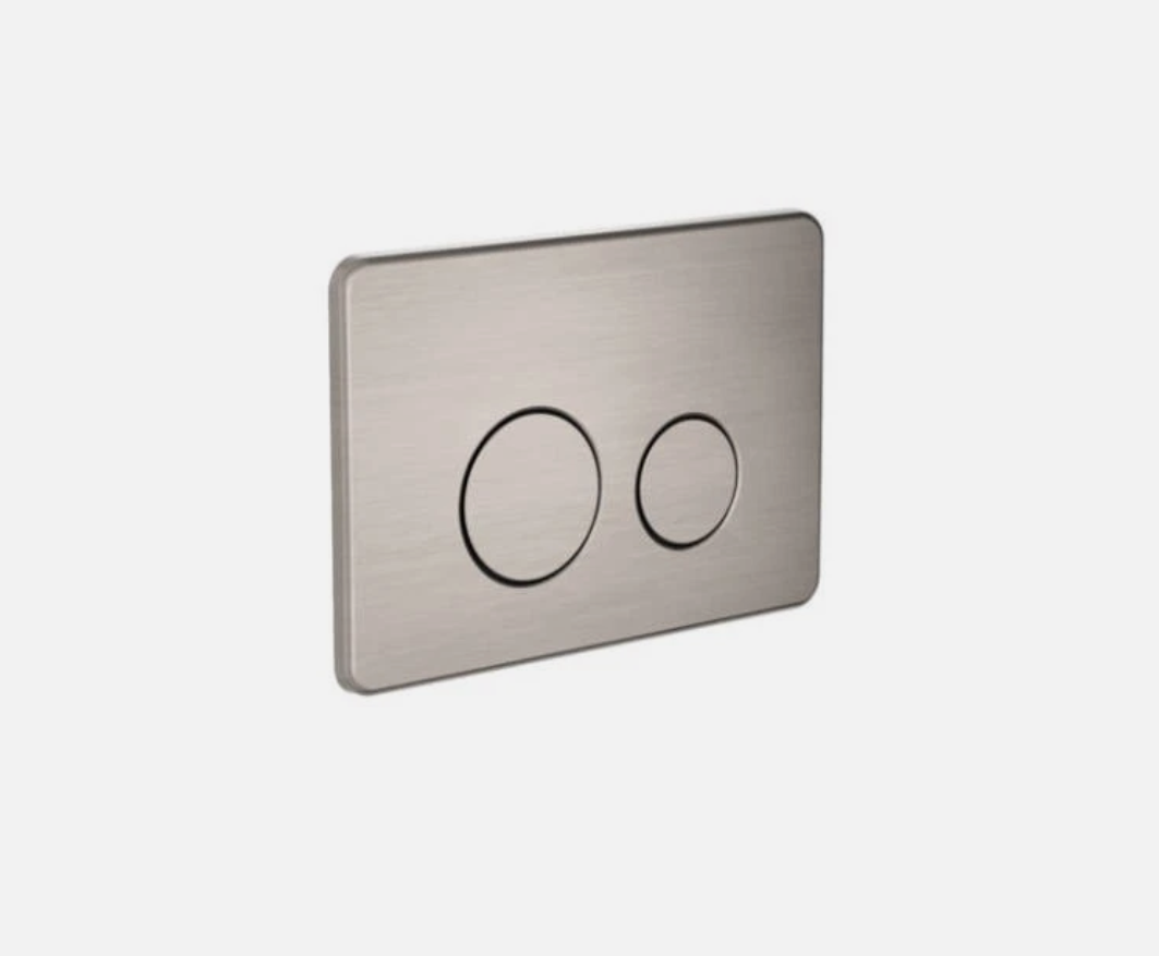 BRUSHED NICKEL INWALL CISTERN BUTTON - for BRAVO/CLOE/BELLA toilets