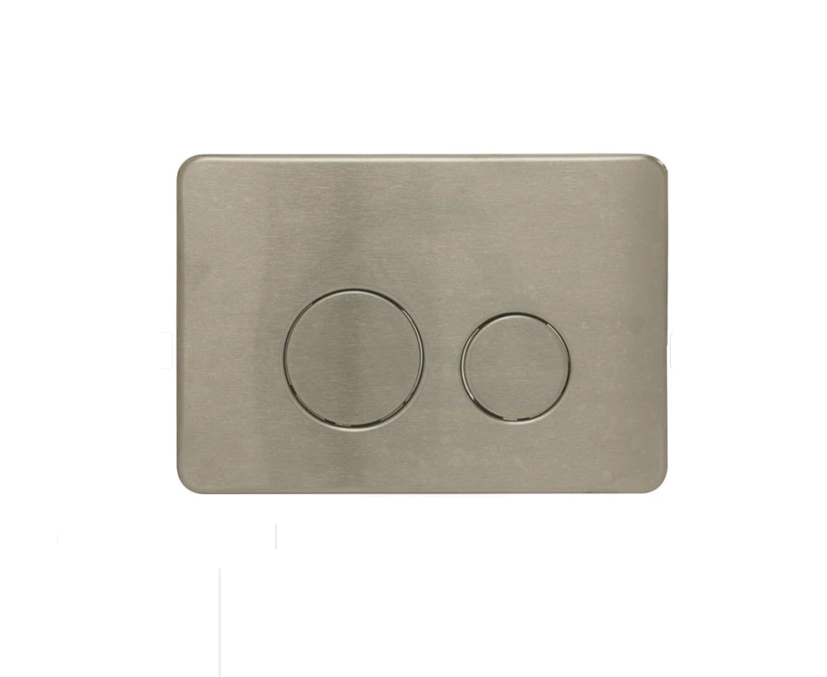 BRUSHED NICKEL INWALL CISTERN BUTTON - for BRAVO/CLOE/BELLA toilets