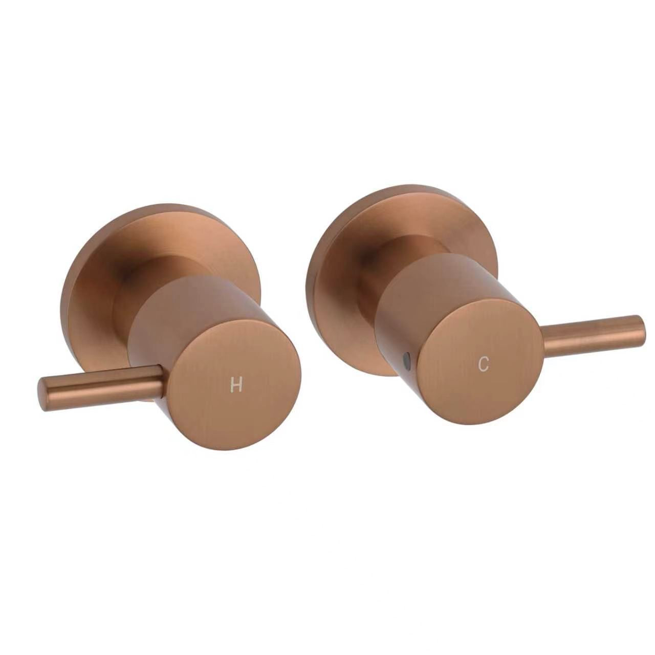 Round Twin Hot & Cold 1/4 Turn Tapware  - Available in 6 Colours