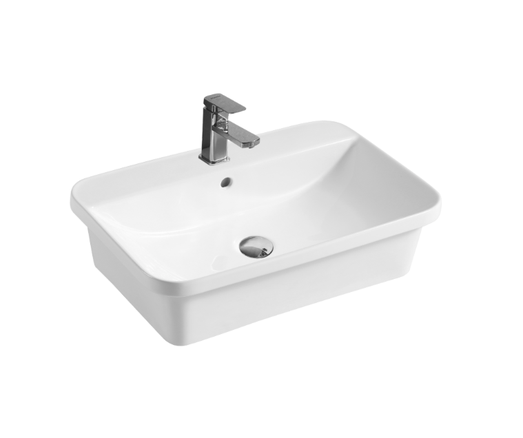 VENICE 500 Semi Insert Basin Gloss White